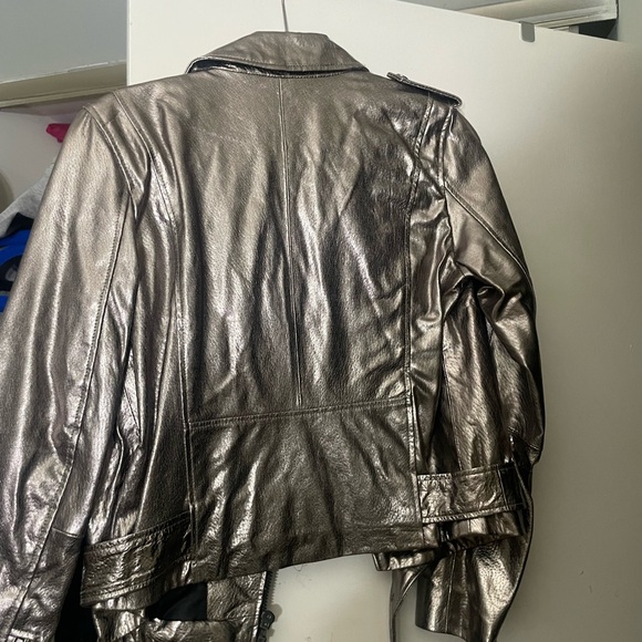 Brand new Zara Moto jacket gunmetal metallic - Picture 5 of 6
